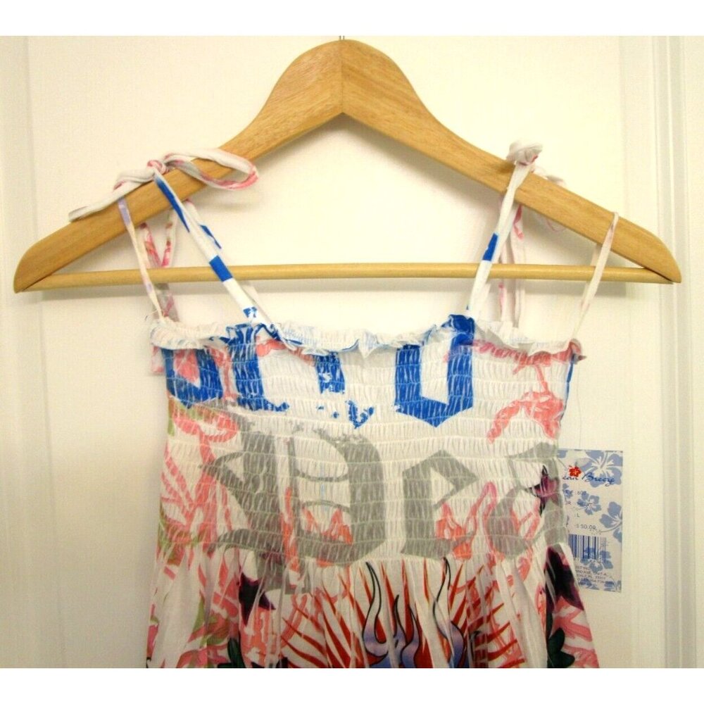 OCEAN BREEZE Women/Girl/Teen Summer Dress - Stretchy/Knee Length Size Large NWT - Picture 2 of 15